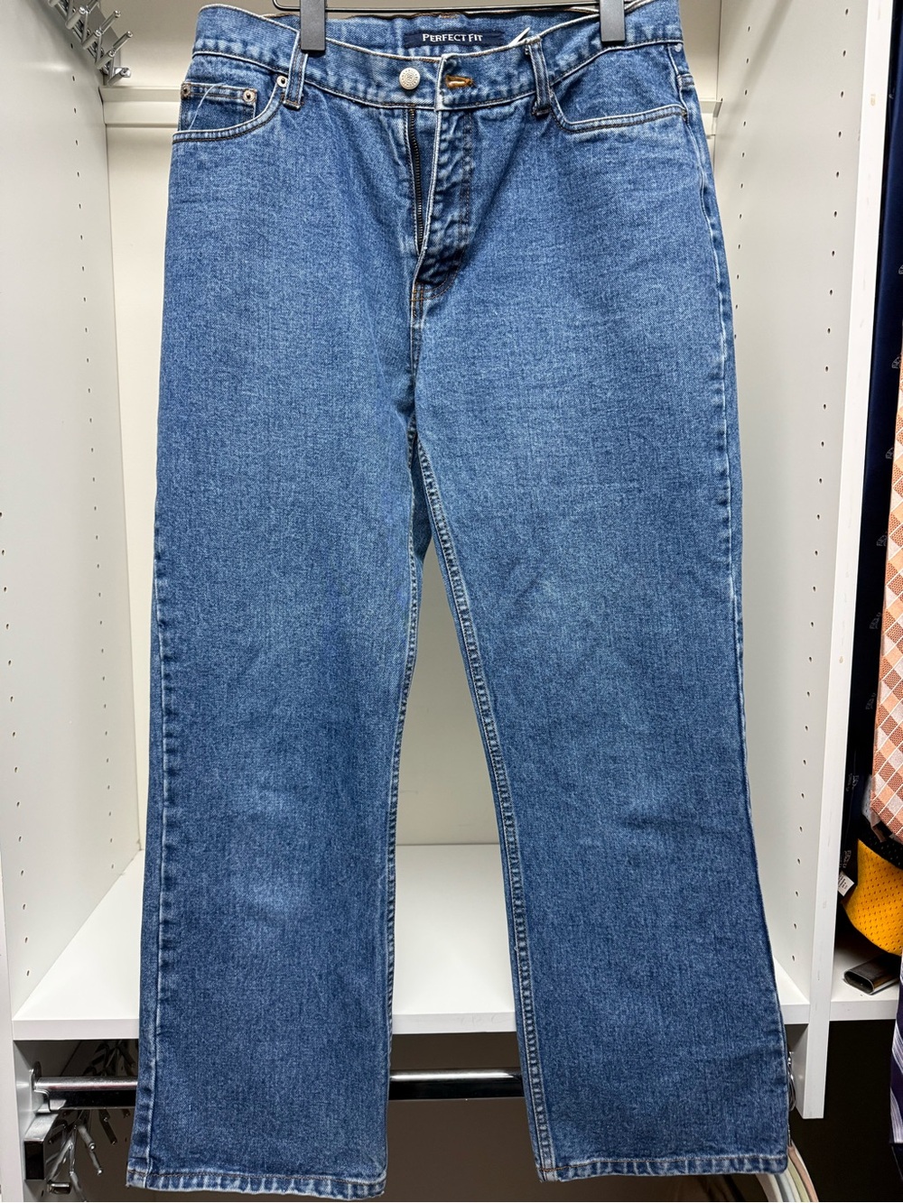 Vintage 90s Bill Blass Perfect Fit High Waisted Mom Jeans – Size 10 – Blue Denim